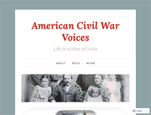 Tablet Screenshot of americancivilwarvoice.org
